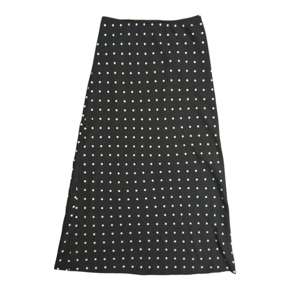 Aeropostale Black Polka Dot Maxi Skirt